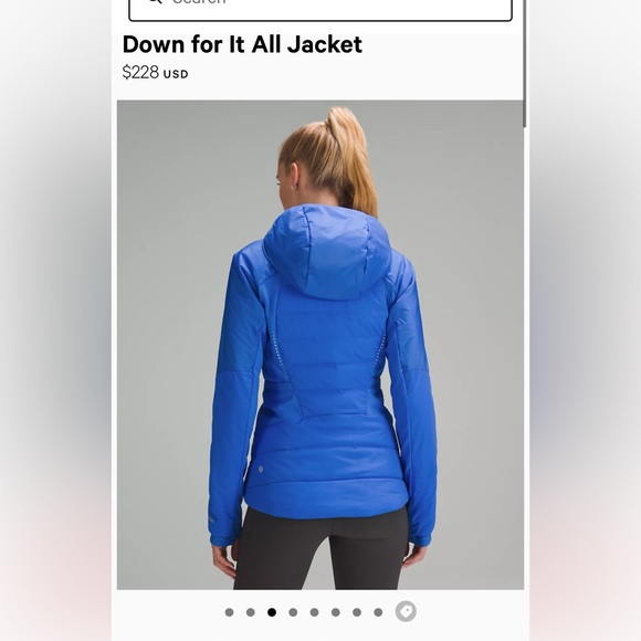 Blue lulu lemon zip up - Picture 2 of 6